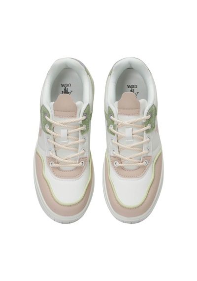 U.s. Polo Assn. Candy 4fx Bej Kadın Sneaker 000000000101544094 Bej - Beyaz