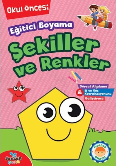 Eğitici Boyama - Şekiller Ve Renkler - Ybve-722449