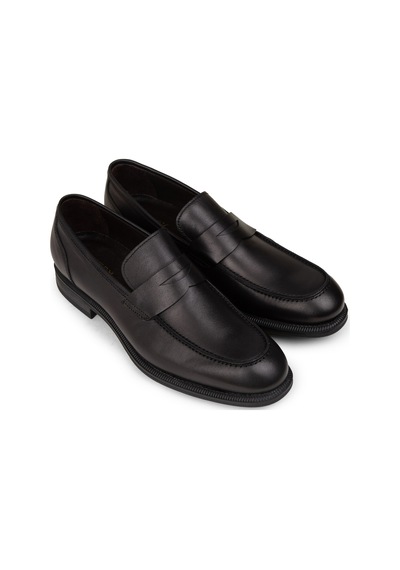 Deery Erkek Hakiki Deri Siyah Klasik Loafer Ayakkabı - 01995msyhc01 Siyah