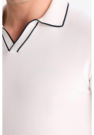 DeFacto Modern Fit Polo Yaka Kısa Kollu Triko Tişört C4984AX25SMWT32