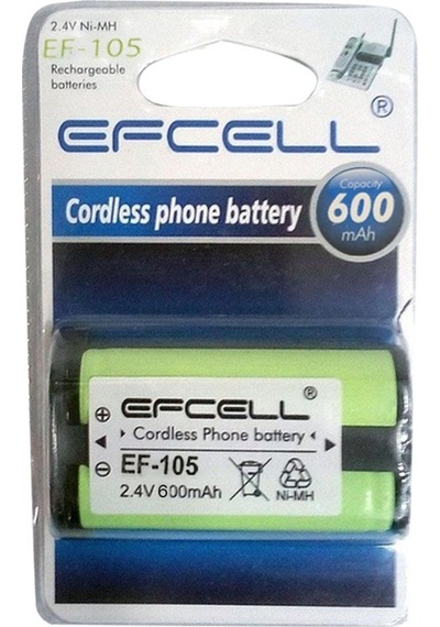 Efcell Ef-105 2.4 Volt 600 Mah Telsiz Telefon Pili Mp105 Hhr-p105
