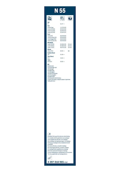 Silecek Süpürgesi - Fiat Ducato - Bosch-3397018965