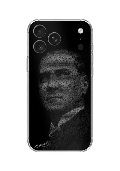 İphone 18 Pro Uyumlu Gençliğe Hitabe Yazılı Atatürk Silüeti Baskılı Silikon Kılıf