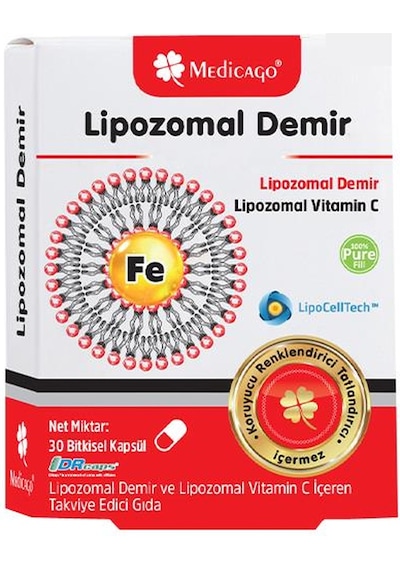 Medicago Lipozomal Demir 30 Kapsül
