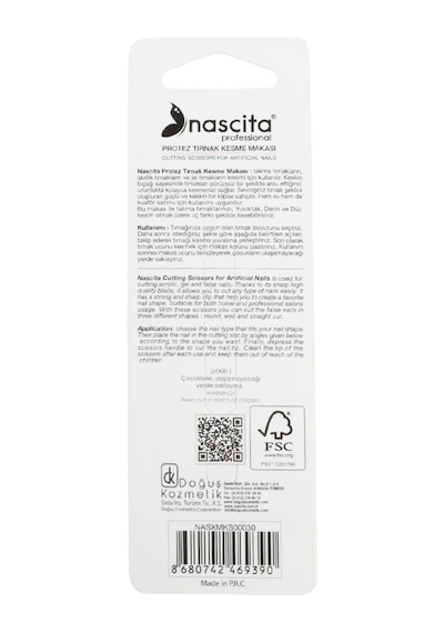Nascita Professional Protez Tırnak Kesme Makası Nasxmks00030
