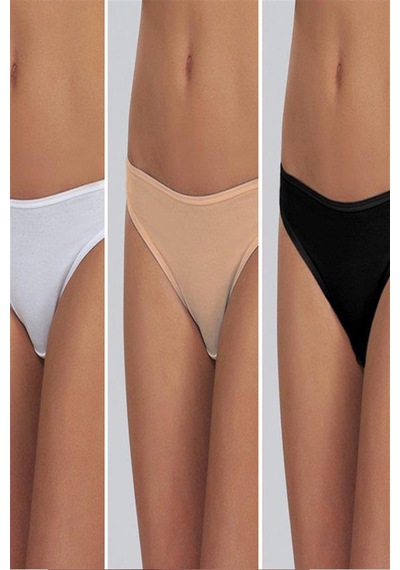 Çift Kaplan Kadın Basic Slip 5'li Paket - 4xl Çok Renkli