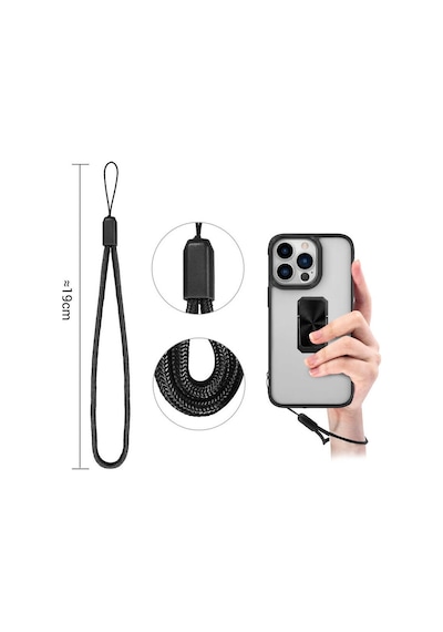 Apple Uyumlu iPhone 13 Pro Uyumlu Zore V-bax Kılıf-siyah Siyah -