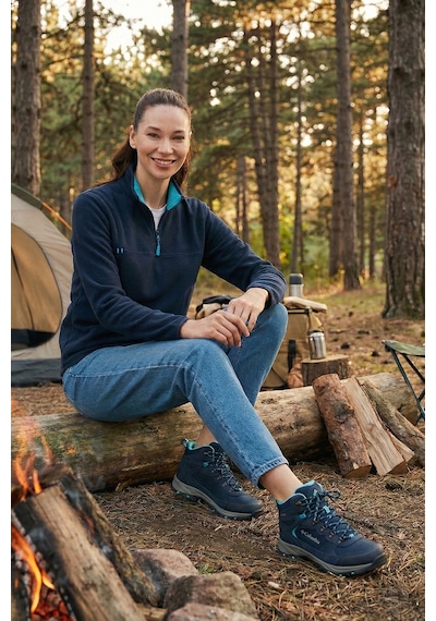 Lela Slim Fit Yumuşak Dokulu Anti-Pilling Tüylenme Yapmayan Yarım Fermuarlı Bayan Polar 5907000 Lacivert Lela Slim Fit Yumuşak Dokulu Anti-Pilling Tüylenme Yapmayan Yarım Fermuarlı Bayan Polar 5907000 Lacivert