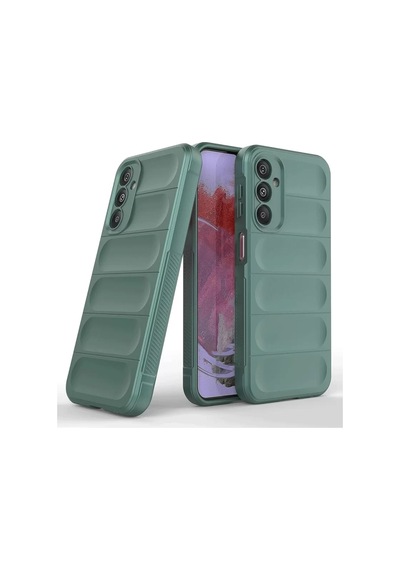 Newface Samsung A36 Kılıf Optimum Silikon - Koyu Yeşil