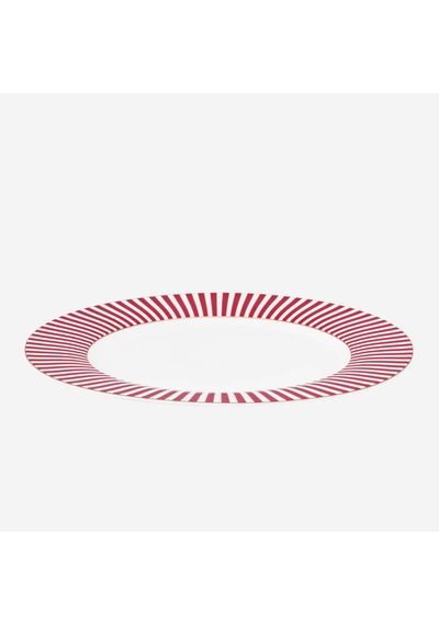 Pembe Porselen Yemek Tabağı 26,5 Cm