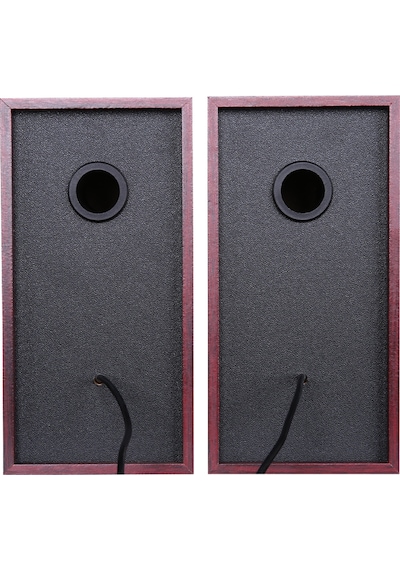 Lecoo DS105 Kablolu USB + 3.5mm Jack Girişli 6W Stereo Masaüstü Ahşap Hoparlör