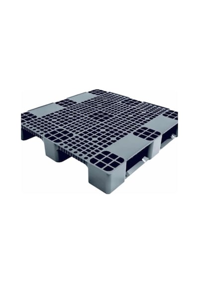 Plastik Palet Üzeri Delikli Gri 110X110X15 Cm 13 Kg