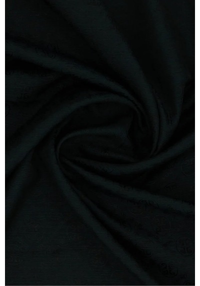 Pierre Cardin Logolu İpek Koton Jakar Eşarp - 8933984 Siyah - 911