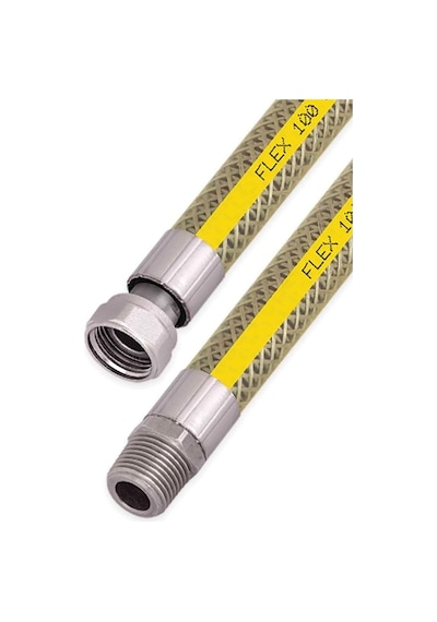 Ocak Fırın Doğalgaz Bağlantı Fleksi Extra Korumalı Hortum 1.25 Cm