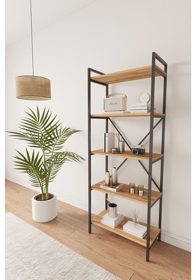 Nilamu Çam 65 Cm Kitaplık , Metal Aksamlı, Organizer, Ofis, Ev, 65 170 34 Cm Atlantik Çam Nilamu Çam 65 Cm Kitaplık , Metal Aksamlı, Organizer, Ofis, Ev, 65 170 34 Cm Atlantik Çam