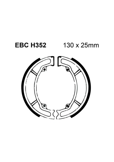 Ebc H352 2008-2014 Honda Ps 150i Uyumlu Arka Fren Balatası Yaylı Kampana Set