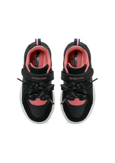 Uspoloassn U.s. Polo Assn. Geoky Jr Siyah Kız Çocuk Sneaker Siyah-somon