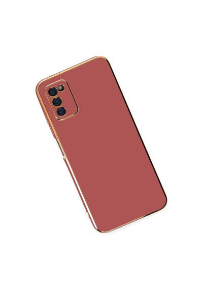 Newface - 729 - Samsung Galaxy Uyumlu A03s Kılıf Volet Silikon - Csmo-tex - - Kırmızı