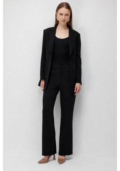 Mizalle Basic Double Klasik Siyah Pantolon