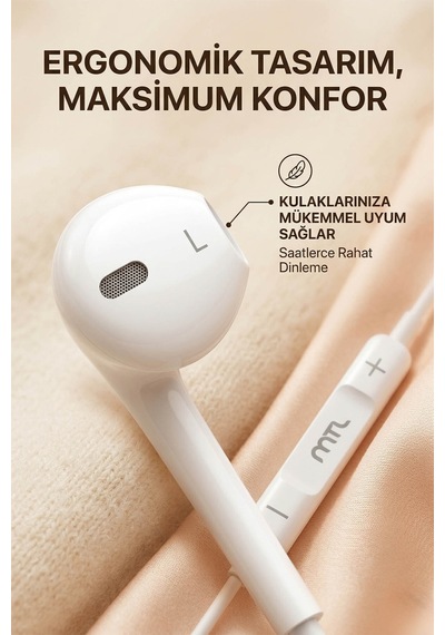 Type-c Girişli Stereo Kulak İçi Kablolu Kulaklık Kusursuz Ses Ve Yüksek Diğer