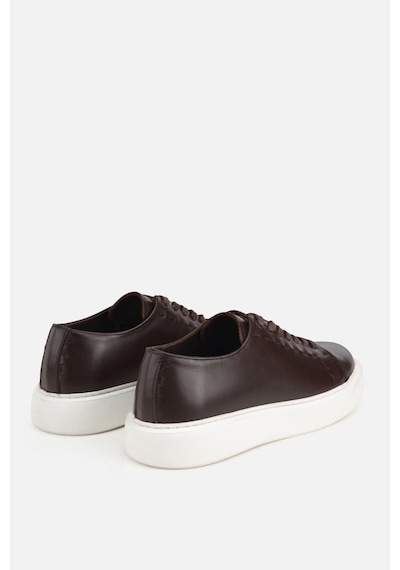 Yaya Erkek Kahverengi Bağcıklı Kalın Tabanlı Günlük Sneaker
