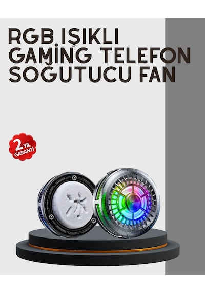 Rgb Gaming Telefon Fanı Sessiz Soğutucu Tüm Akıllı Telefonlara Uygun Diğer