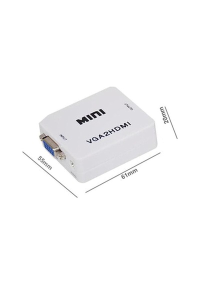 Gplus Vga2hdmı Vga To Hdmı Full Hd 1080p Vga Switch Çevirici Siyah