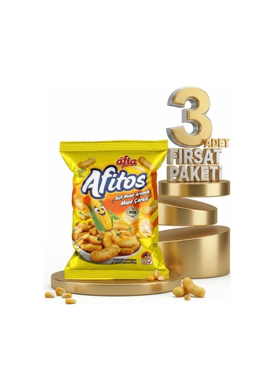 Afia Afitos Süt Aromalı Mısır Çerezi 3x50 Gr