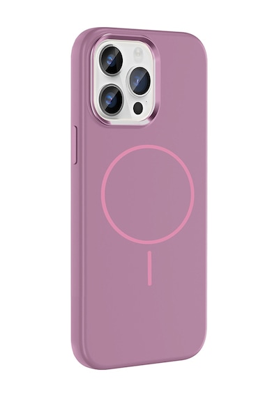 Apple Uyumlu iPhone 14 Pro Max Kılıf M-safe Şarj Özellikli Metal Kamera Çerçeveli Mkst Edi Silikon Kapak - Rose G Rose Gold