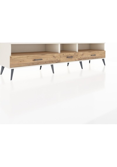 Hyperion Tv Ünitesi 3 Raflı 3 Çekmeceli 220x44x51 Aytaşı-çam Atlas Çam/atlas Çam - Aytası Hyperion Tv Ünitesi 3 Raflı 3 Çekmeceli 220x44x51 Aytaşı-çam Atlas Çam/atlas Çam - Aytası