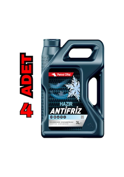 Petrol Ofisi Hazır Antifriz 4 x 3 L