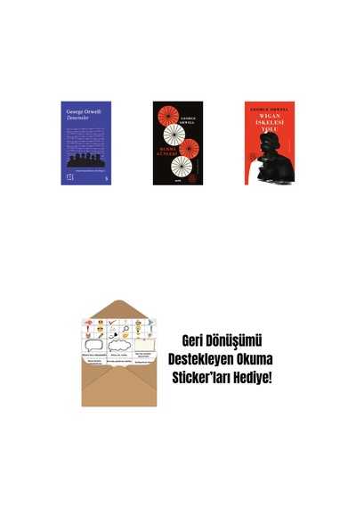Everest Açıkhava 24 - Denemeler + Burma Günleri Ciltli + Wigan İskelesi Yolu + Okuma Sticker'ları