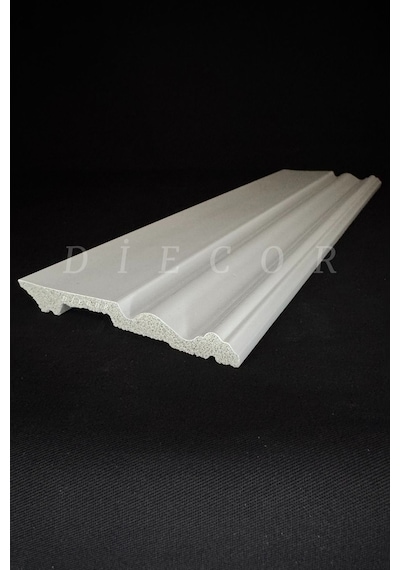 Diecor Dekoratif Boyanabilir 1 Adet 12 Cm Polistren Süpürgelik Model:xa242