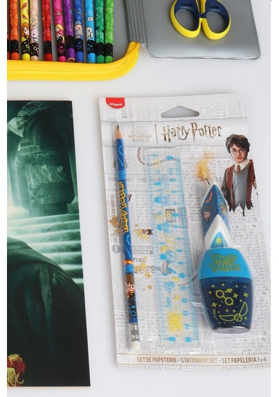Maped X Dekomus Lisanslı Harry Potter Magic School Collection 35 Parça Full+full Boyama Seti Ve Büyük Boy Resim Defteri Seti Altın