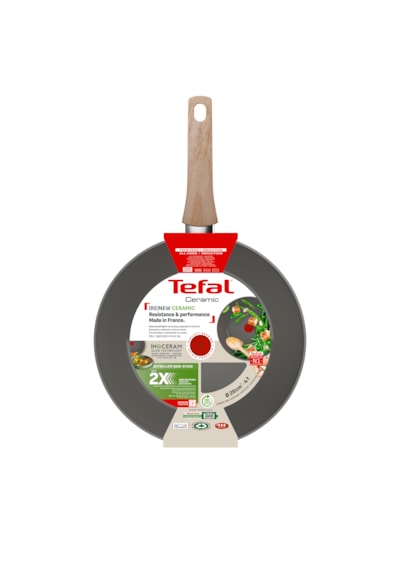 Tefal Renew Wok Tava - 28 Cm Gri