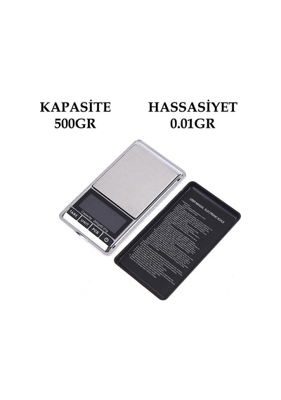 Dijital Hassas Elektronik Cep Terazi Taşınabilir 500gr 0.01gr