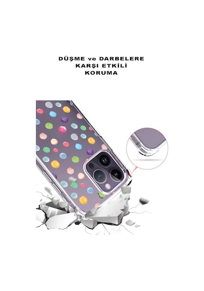 Samsung Galaxy S24fe İle Uyumlu Water Color 6 Baskılı Şeffaf Köşe Korumalı Antişok Kılıf