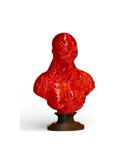 Stranger Things Vecna Kan Kırmızı Dekoratif Büst 19 Cm 3d Damar Detaylı Koleksiyon Figür