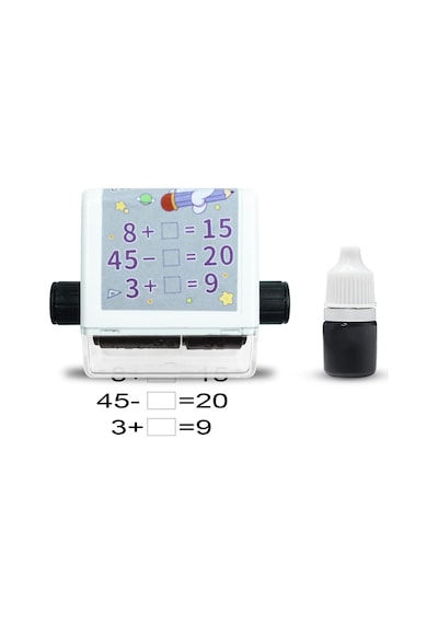 Öğretim Mührü 2'si 1 Arada Ek Ve Çıkarma Silindir Damgası Yeniden Kullanılabilir Hesaplamalı Matematik Eğitim