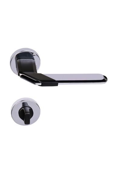 Ventus 4011.Bk.Cp.Mb Kapı Kolu Wc Tipi Krom - Mat Siyah Metal