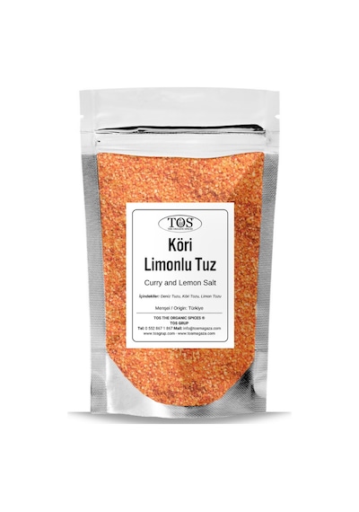 Tos The Organic Spices Köri ve Limonlu Tuz 2500 G Curry And Lemon Salt