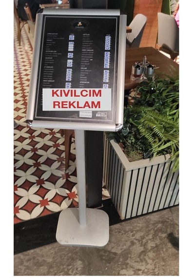 A3 Ayaklı Çift Yön Dikey Ve Yatay Ayarlanabilir Yönlendirme Menü Panosu