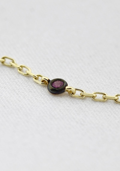 Yakut Taşlı Choker Kolye