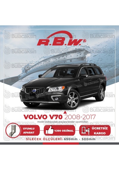 Volvo V70 Muz Silecek Takımı (2008-2017) RBW