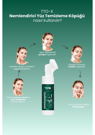 Tto X Nemlendirici Yüz Temizleme Köpüğü 200 Ml Hyaluronik Asitli Tüm Cilt Tipleri Için Günlük Kullanım
