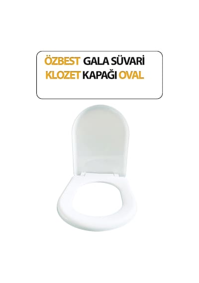Klozet Kapağı, Duvara Sıfır, Gala Süvari, Hijyenik, Basit Kurulum Tak Kullan Beyaz
