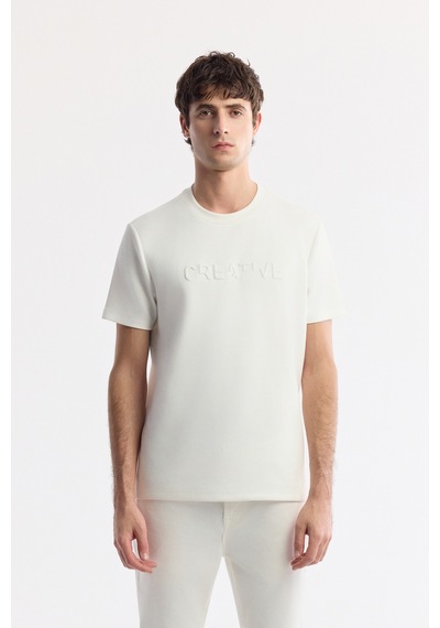 Avva Erkek Kırık Beyaz Klasik Bel Soft Touch Pamuklu Slim Fit Pantolon B003038