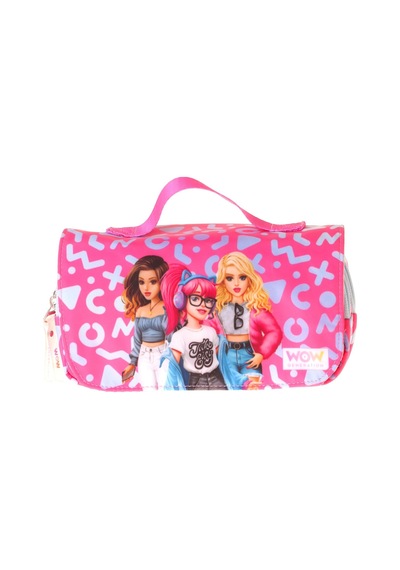 Wow Generation Taşıma Askılı Kız Çocuk Girl Friends Baskılı Şık Kalem Çantası Kırmızı - W6061