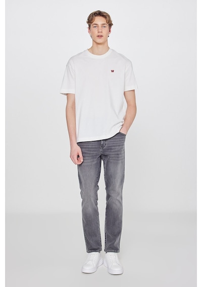 Wrangler Logolu Pamuklu Relaxed Fit Bisiklet Yaka T Shirt Erkek T Shirt W7nm203877 102 Beyaz