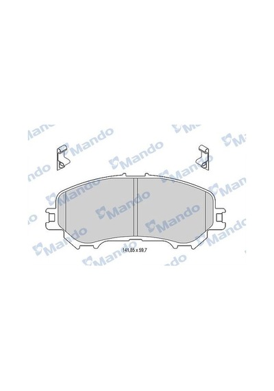Mando Mbf015287 Ön Fren Balatası Nissan Qashqai J11 Kasa 2013-xtrail 2014- Renault Kadjar 2015- D10604ea0a